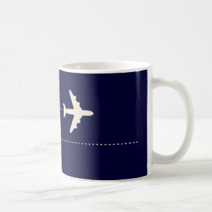 TRAVEL AIRPLANE WITH DOTTED TASSE