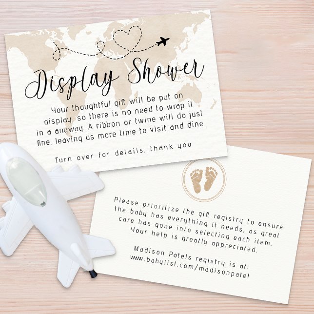 Travel Baby Showkarte Begleitkarte (Display Shower Card)