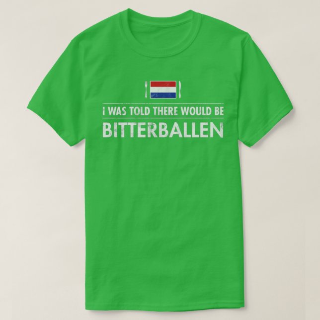 Travel Bitterballen Niederlande Holland Bar T-Shirt (Design vorne)
