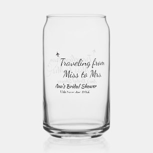 Travel Brautparty Namensdatum fehlen Frau Sim Dosenglas
