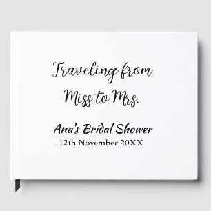 Travel Brautparty Namensdatum fehlen Frau Sim Gästebuch