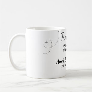 Travel Brautparty Namensdatum fehlen Frau Sim Kaffeetasse