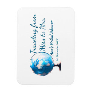 Travel Brautparty Namensdatum fehlen Frau Sim Magnet