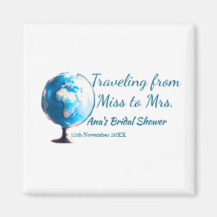 Travel Brautparty Namensdatum fehlen Frau Sim Magnet