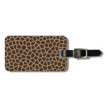 Travel Brown Beige Giraffe Animal Geometric Print