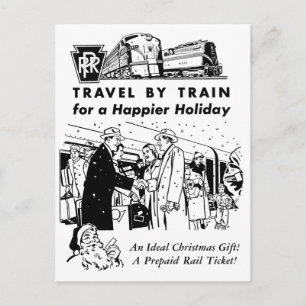 Travel By Train-Pennsylvania Railroad Postcard Postkarte