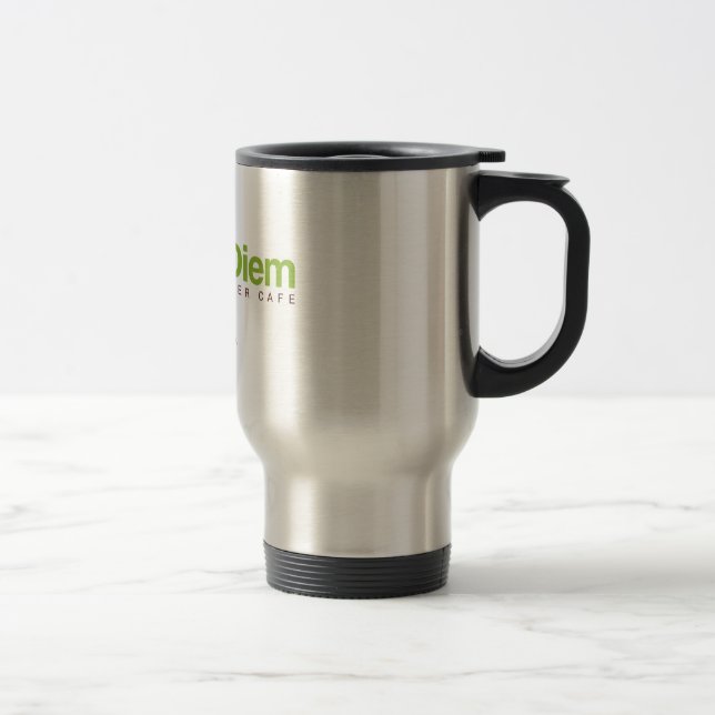 Travel Coffee Mug mit Logo - Kava Diem Café Reisebecher (Rechts)
