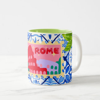 Travel Coffee Mug Rome Italy Zweifarbige Tasse