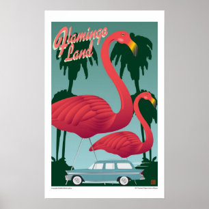 TRAVEL-Flamingo Land Poster
