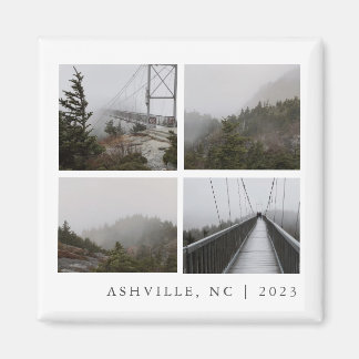 Travel Foto Collage Custom Vacation Keepake Magnet