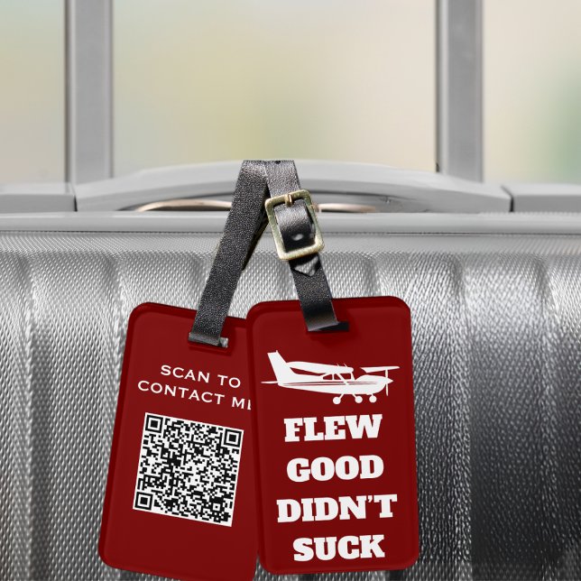 Travel Funny "Flew Good Sind zum Kotzen nicht" und Gepäckanhänger (Von Creator hochgeladen)