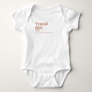 Travel Girl - Travel Baby Strampler