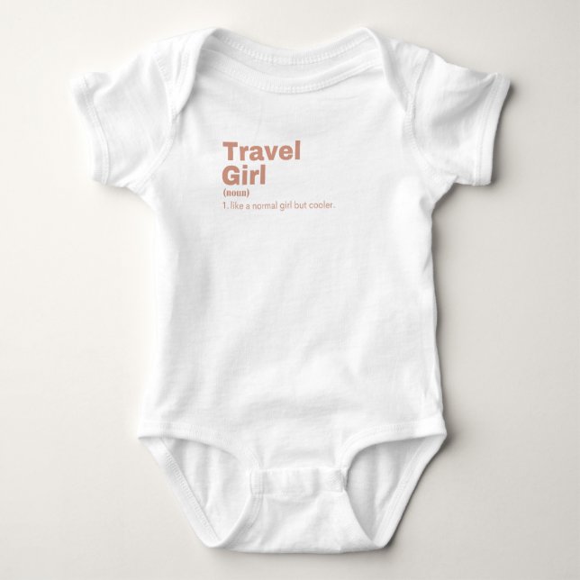 Travel Girl - Travel Baby Strampler (Vorderseite)
