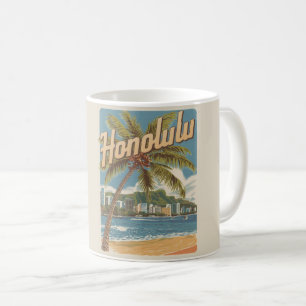 Travel Honululu, Hawaii tropische Strandgeschenke Kaffeetasse