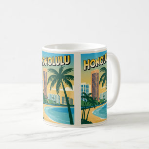 Travel Honululu, Hawaii tropische Strandgeschenke Kaffeetasse