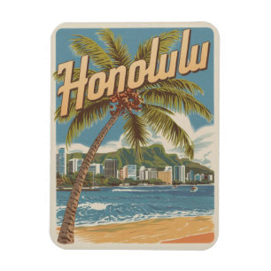 Travel Honululu, Hawaii tropische Strandgeschenke Magnet