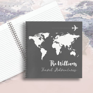 Travel International Dark Gray Notizbuch