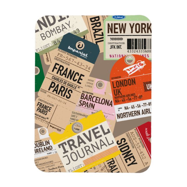 Travel Journal. Magnet (Vertikal)