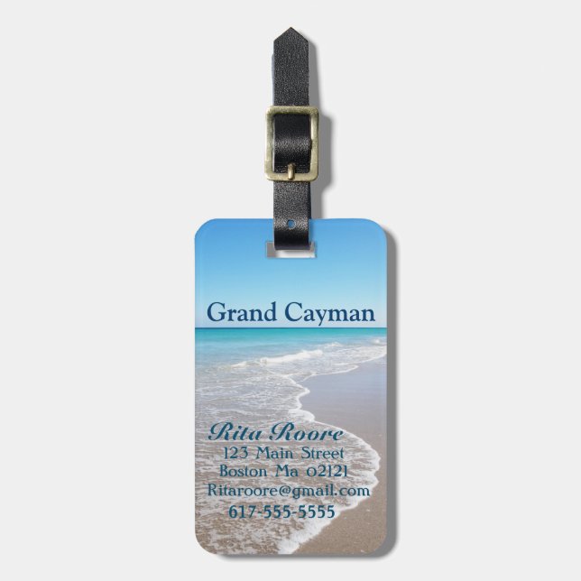 Travel Luggage Tag Collection Gepäckanhänger (Vorderseite vertikal)