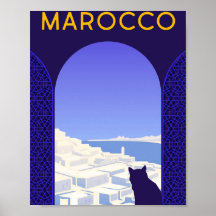 *~* Travel Marocco Marokko Katzenfenster blau