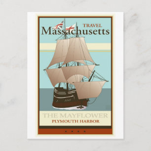 Travel Massachusetts Postkarte