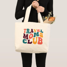 Travel Moms Club Souvenir im Retro-Stil Groovy