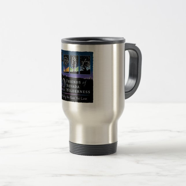 Travel Mug (40. Dark Sky Logo) Reisebecher (VorderseiteRechts)