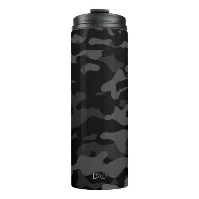 Travel Mug Black Camouflage Vater Thermal Tumbler Thermosbecher (Vorderseite)
