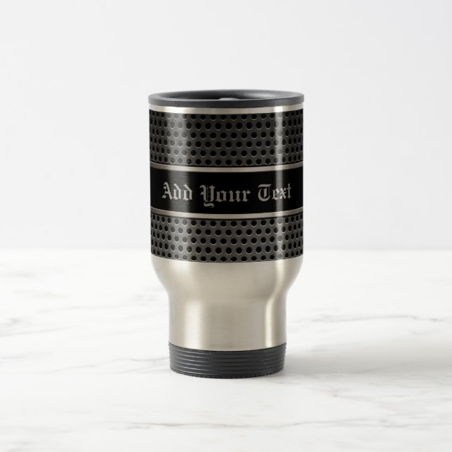 Travel Mug - Carbon Stainless Black Reisebecher (Mittel)