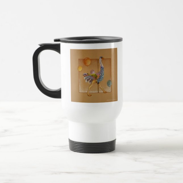 Travel Mug - Carousel Ostrich Reisebecher (Links)