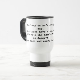 Travel Mug für Schulbushilfe oder Busfahrer Reisebecher