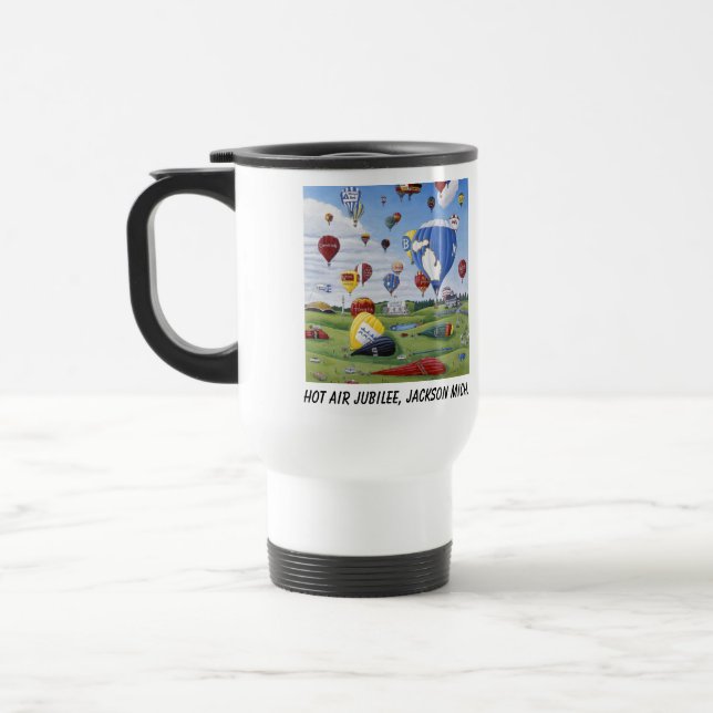 Travel Mug - Hot Air Jubilee - Jackson, Michigan Reisebecher (Links)