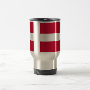 Travel Mug mit der Flagge Dänemarks Reisebecher