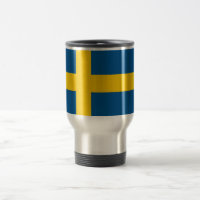 Travel Mug mit der Flagge Schwedens