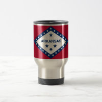 Travel Mug mit Flag Arkansas Staat - USA