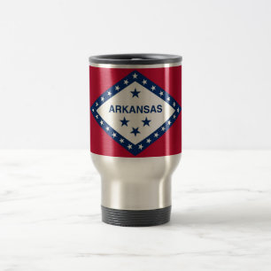 Travel Mug mit Flag Arkansas Staat - USA Reisebecher