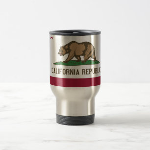 Travel Mug mit Flag California Staat - USA Reisebecher