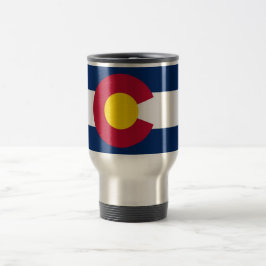 Travel Mug mit Flag Colorado Staat - USA Reisebecher