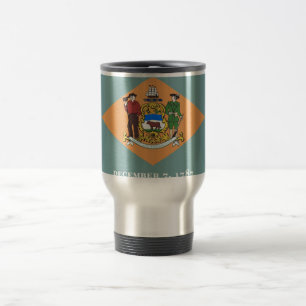 Travel Mug mit Flag Delaware Staat - USA Reisebecher