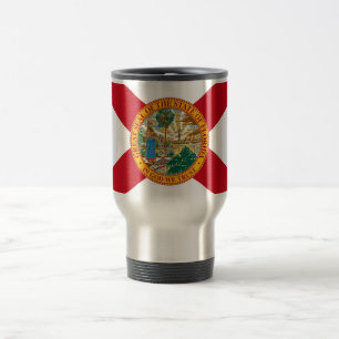Travel Mug mit Flag Florida Staat - USA Reisebecher