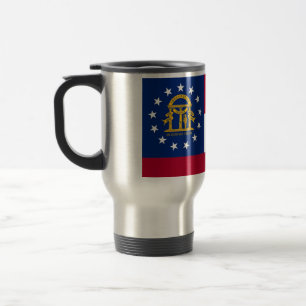 Travel Mug mit Flag Georgia Staat - USA Reisebecher