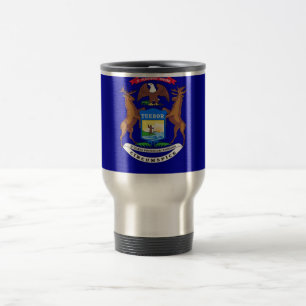 Travel Mug mit Flag Michigan Staat - USA Reisebecher