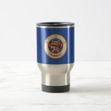 Travel Mug mit Flag Minnesota Staat - USA