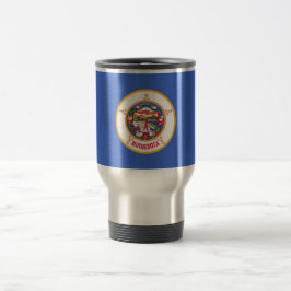 Travel Mug mit Flag Minnesota Staat - USA Reisebecher