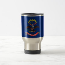 Travel Mug mit Flag North Dakota Staat - USA