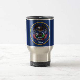 Travel Mug mit Flag Utah Staat - USA Reisebecher