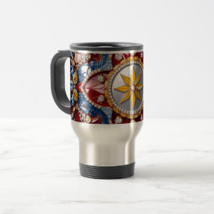 Travel Mug mit kolumbianischem Colors Design Reisebecher