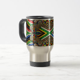 Travel Mug mit südafrikanischem Farbdesign Reisebecher