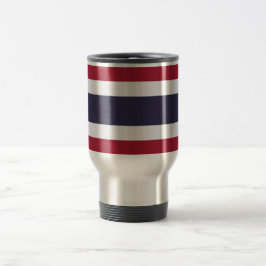 Travel Mug with Flag of Thailand Reisebecher