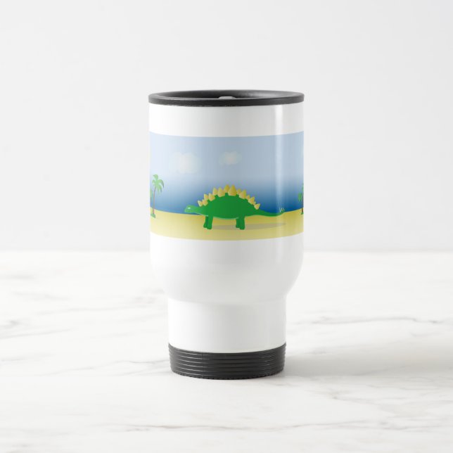 Travel mug with Stegosaurus Jascaro Graphics Reisebecher (Mittel)